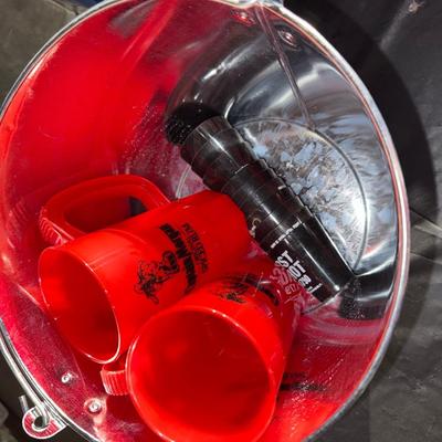 94-Metal Bud Light buckets plus extras