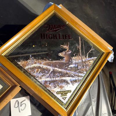 95-Miller High Life Mirrored Pics x 2