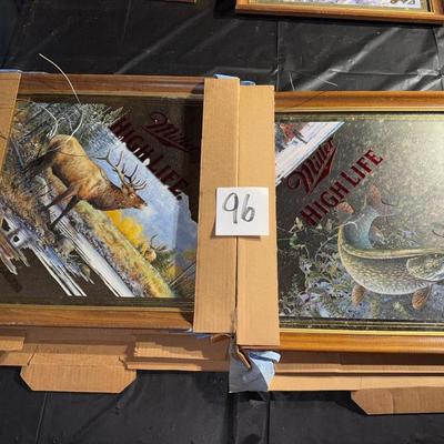 96-Miller High Life Mirrored Pair