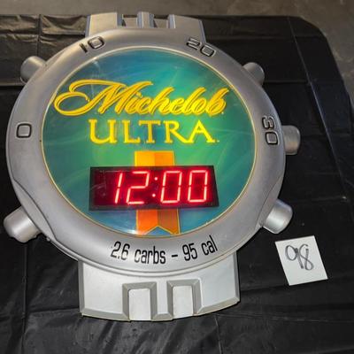 98-Michelob ultra light up Clock