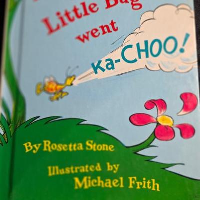 Little Bug Went K-Choo by Rosetta Stone - 1975 Beginner Book with Michael Frith Illustrations