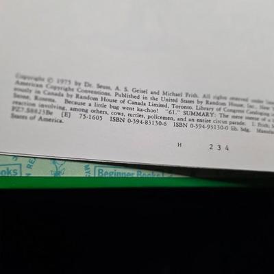 Little Bug Went K-Choo by Rosetta Stone - 1975 Beginner Book with Michael Frith Illustrations