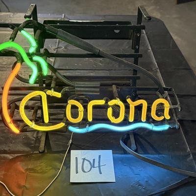 104-Neon Corona Sign