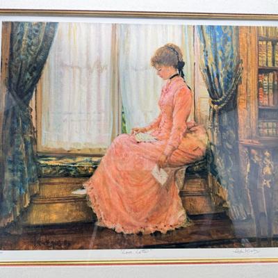 Sale Photo Thumbnail #279: 1993 Signed and numbered edition in gorgeous gold double frame. 39/450 Limited Edition Print : Lithograph
Size : 19.5x24 in  |  50x61 cm Beautifully and professionally Framed : 29x33.5 in  |  74x85 cm
Alan Maley British Artist: b. 1931-1995. Known for his