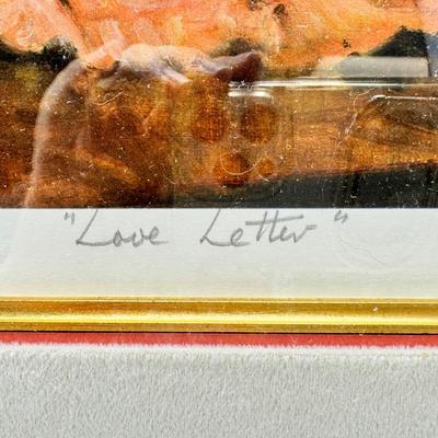 Sale Photo Thumbnail #281: 1993 Signed and numbered edition in gorgeous gold double frame. 39/450 Limited Edition Print : Lithograph
Size : 19.5x24 in  |  50x61 cm Beautifully and professionally Framed : 29x33.5 in  |  74x85 cm
Alan Maley British Artist: b. 1931-1995. Known for his