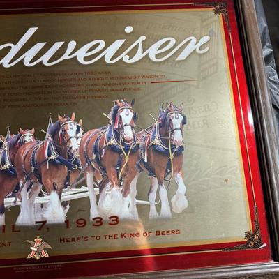 122-Budweiser Clydesdales Framed