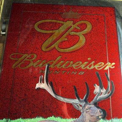123-Budweiser Hunting-Framed