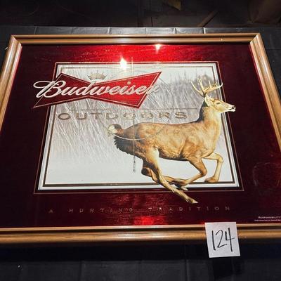 124-Budweiser Outdoors-Framed