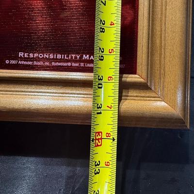 124-Budweiser Outdoors-Framed