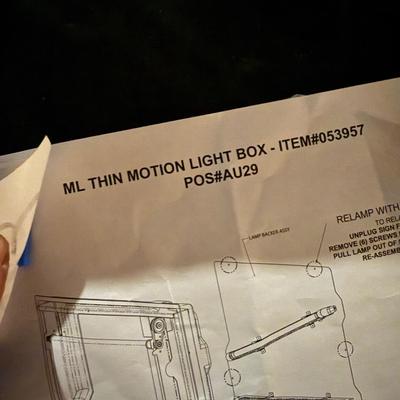133-Miller Lite MOTION Light Box
