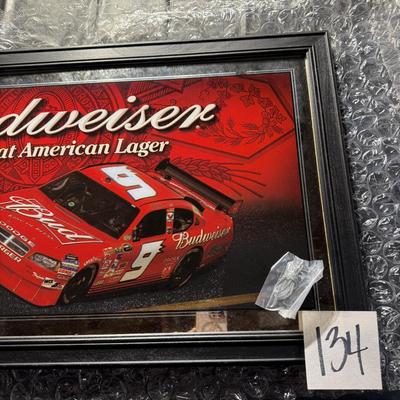 134-Budweiser-Framed and Mirrored