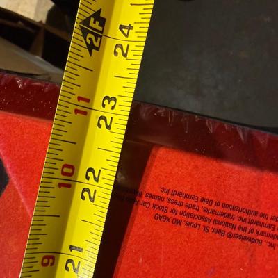 136-Pair of Budweiser NASCAR Hood signs