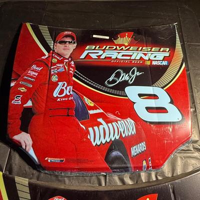136-Pair of Budweiser NASCAR Hood signs