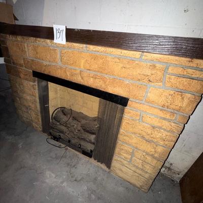137-Large Electric Fireplace