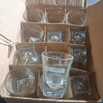 144-Misc Beer and Jameson shot glasses