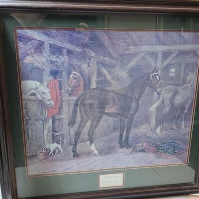 “Stable of Champions” by Richard Newton Jr. – Framed Equestrian Art Print, Museum-Quality Presentation
