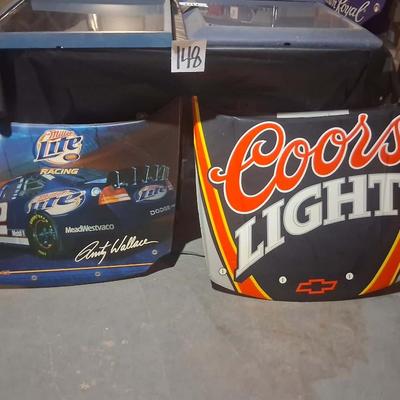 148-NASCAR car hood signs