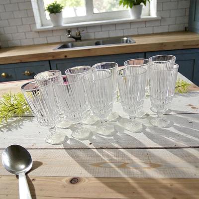 Set Of 10 Fostoria Heritage Clear Crystal Iced Tea Glasses