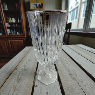 Set Of 10 Fostoria Heritage Clear Crystal Iced Tea Glasses