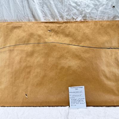 Sale Photo Thumbnail #297: Anthony Quinn Triptych Zorba Self Portrait 27 X 15 X 3 professionally framed .