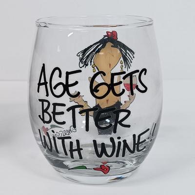 LOT 126: 18-Piece Shot Glass Display Case with NIP Wine Glass, Puzzle & Drink Cozy