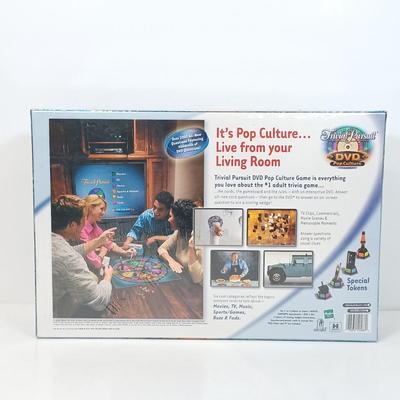 LOT 129: NIP Games - Trivial Pursuit DVD Pop Culture, PictureMate! 2nd Edition, Words with Friends & More