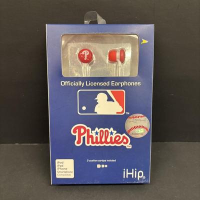 LOT 503/133: NIP Sports Scene It Game, iHip Philadelphia Phillies Earphones, NASCAR Bobby Labonte McDonalds Cups & Super Bowl XLVIII Hat