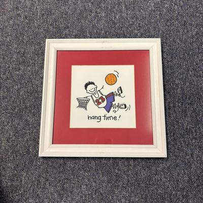 LOT 136: Framed 12" x12" Sport Themed Art Prints