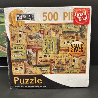 LOT 137: Golf Themed Collection: Xbox 360 Game, Vintage Oscar Jr Putting Partner, Golf Scrabble along with Billiards & Sportsman...