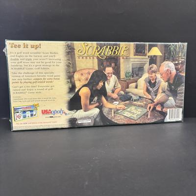 LOT 137: Golf Themed Collection: Xbox 360 Game, Vintage Oscar Jr Putting Partner, Golf Scrabble along with Billiards & Sportsman...