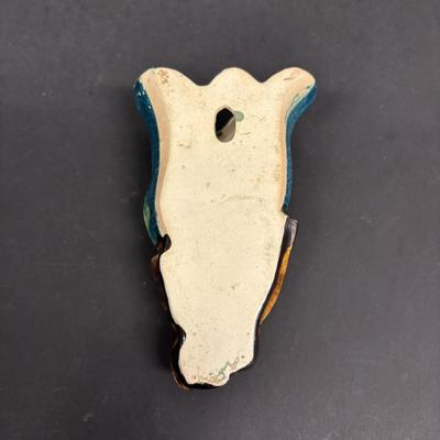 LOT 139: Vintage Japan Porcelain Wall Pockets: Cuckoo Clock, Grapes/Fruit, Cherries & Floral