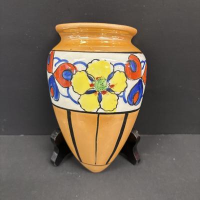 LOT 142: Vintage Floral Japan Lusterware Porcelain Figural Wall Pockets