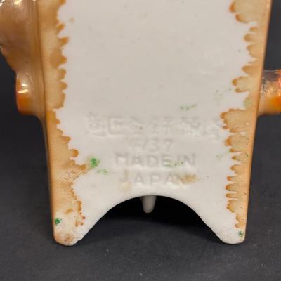 LOT 143: Vintage Hand-Painted Landscape Wall Pockets along with Vintage Cuckoo Clock Wall Pockets