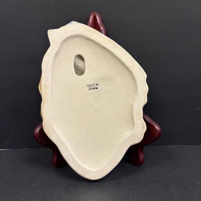 LOT 145: Vintage Art Deco Lady Wall Pockets along with a Vintage Floral Wall Pocket