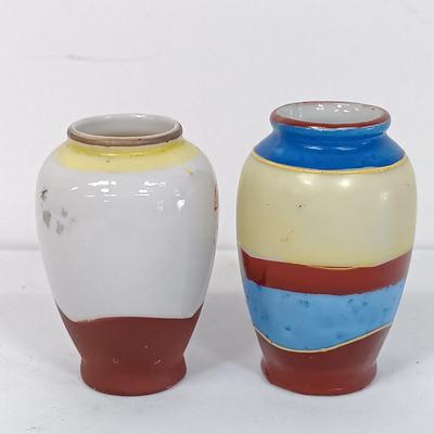 LOT 152: Vintage Japan Enameled and Handpainted Porcelain Figurines Set of (17)