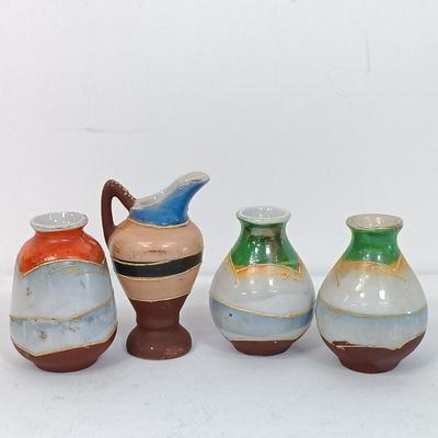 LOT 152: Vintage Japan Enameled and Handpainted Porcelain Figurines Set of (17)