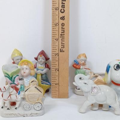 LOT 153: Set of (14) Vintage Japan Porcelain Miniature Figurines