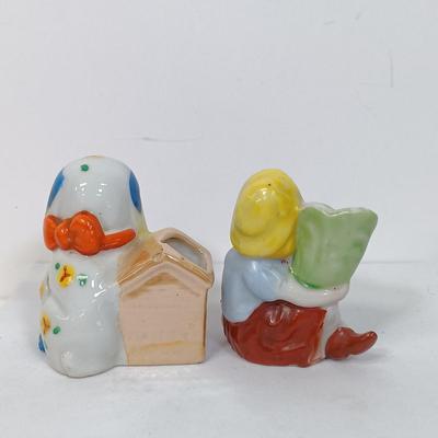 LOT 153: Set of (14) Vintage Japan Porcelain Miniature Figurines