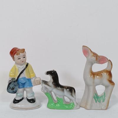 LOT 153: Set of (14) Vintage Japan Porcelain Miniature Figurines