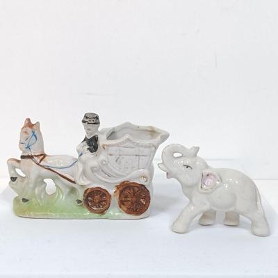 LOT 153: Set of (14) Vintage Japan Porcelain Miniature Figurines