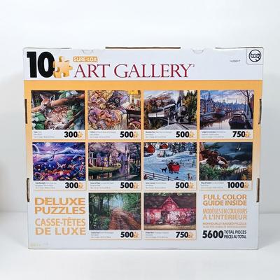 LOT 155: NIP Sure-Lox Art Gallery 10 Puzzle Kit, Metropolitan Museum of Art 3D Folding Screen Puzzle & More