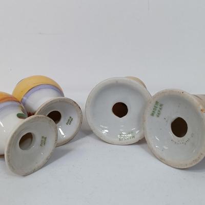 LOT 157: Set of (13) Vintage Lustreware and Handpainted Japan Porcelain Salt and Pepper Shakers