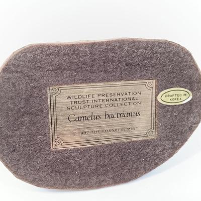 LOT 159: The Franklin Mint 1987 Wildlife Preservation Trust Sculpture Collection Set of (4)