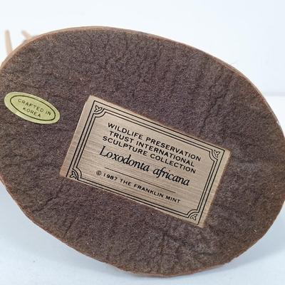 LOT 159: The Franklin Mint 1987 Wildlife Preservation Trust Sculpture Collection Set of (4)