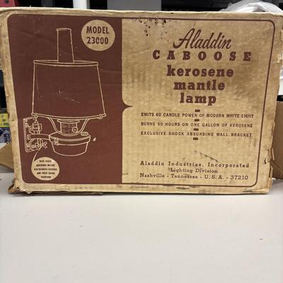 LOT 167: Vintage Aladdin Caboose Kerosene Mantle Lamp
