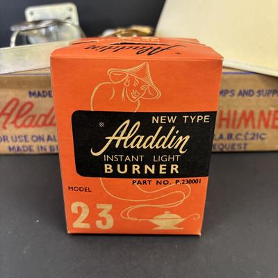 LOT 167: Vintage Aladdin Caboose Kerosene Mantle Lamp