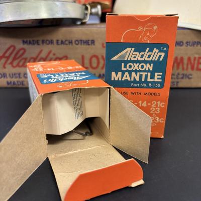 LOT 167: Vintage Aladdin Caboose Kerosene Mantle Lamp