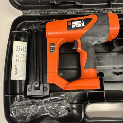 LOT 168: Black & Decker 12volt, 18gauge Cordless Nailer