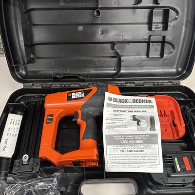 LOT 168: Black & Decker 12volt, 18gauge Cordless Nailer