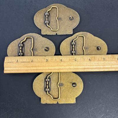 LOT 169: Beech-Nut Beast Tobacco Promotional Belt Buckles